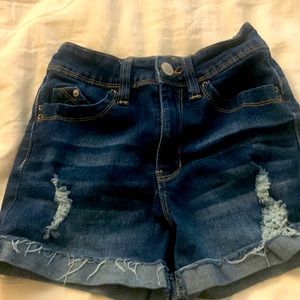 Junior Ripped Denim Shorts from JC Penny